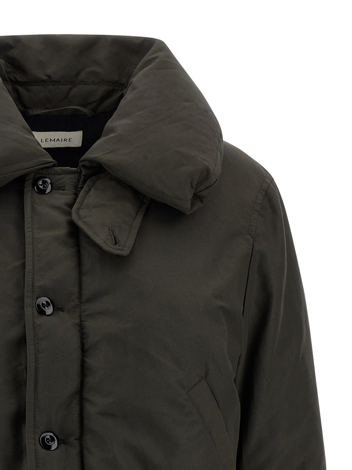Bubble collar cropped down jacket
