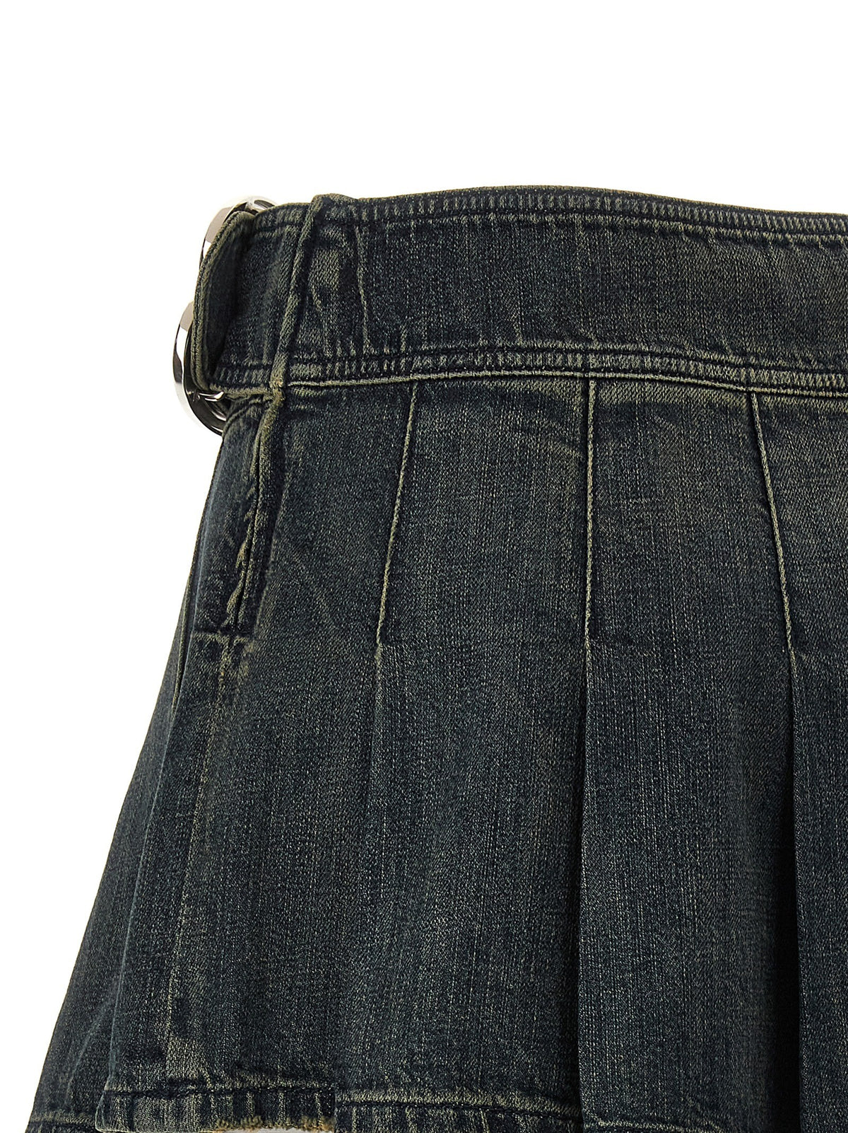 'Buckle Pleated' skirt