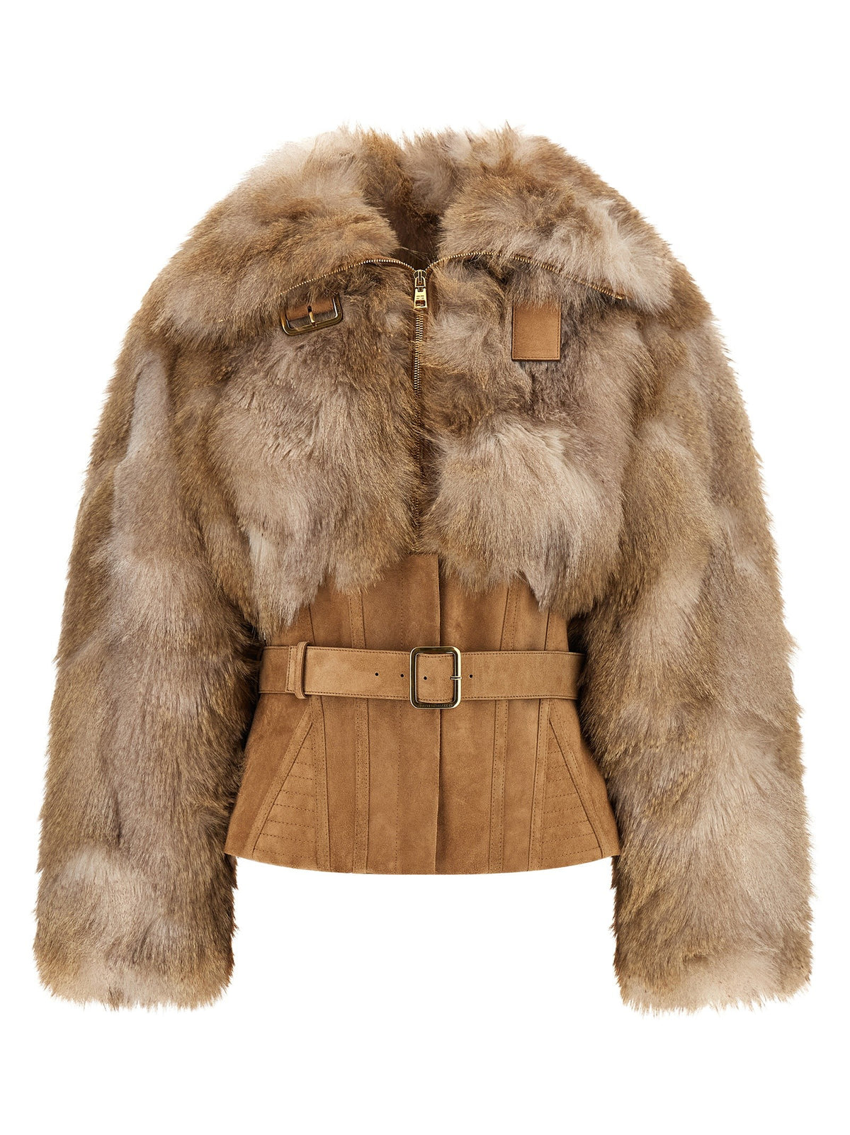 Bustier and belted jacket