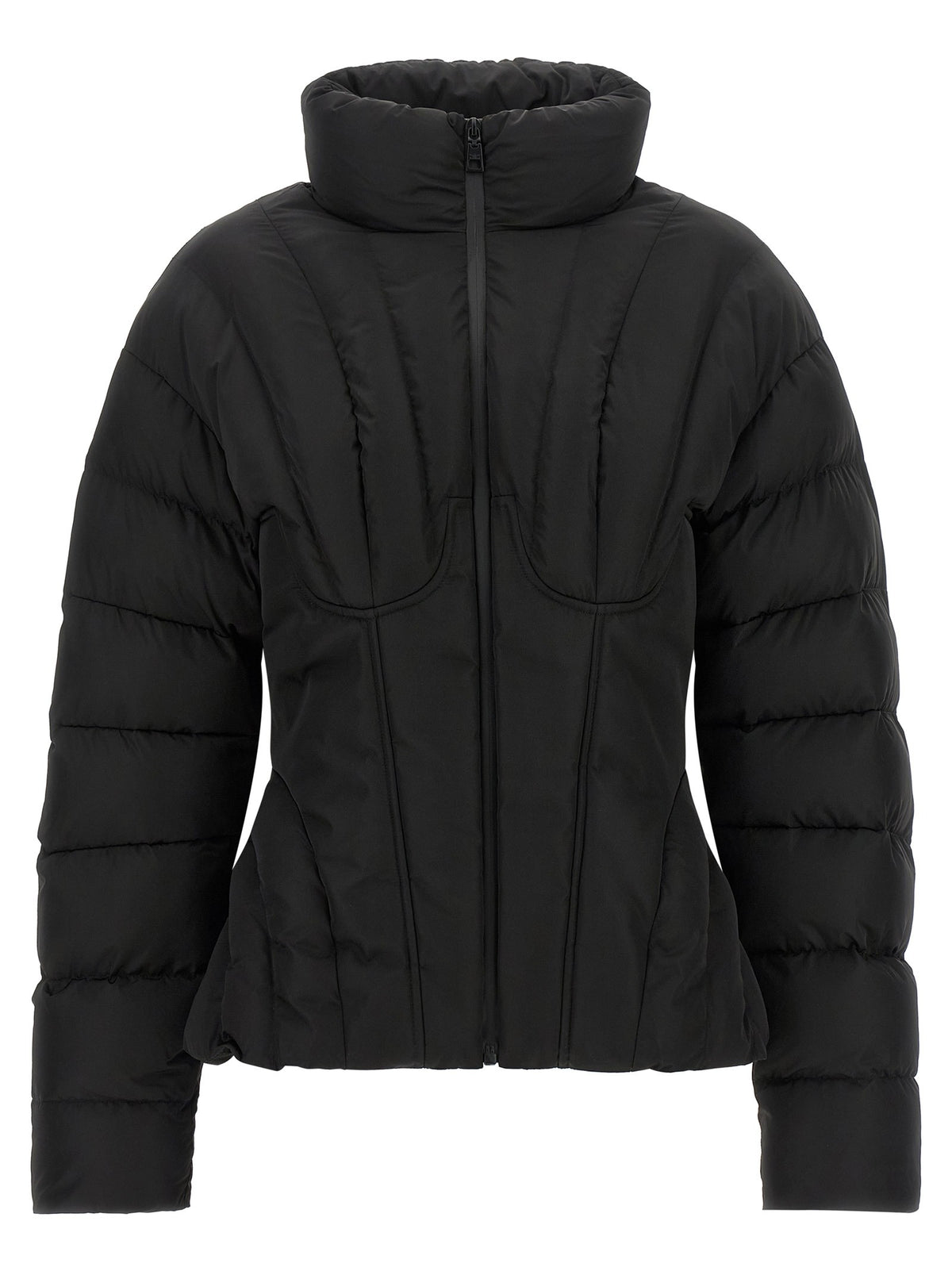 Bustier quilted down jacket