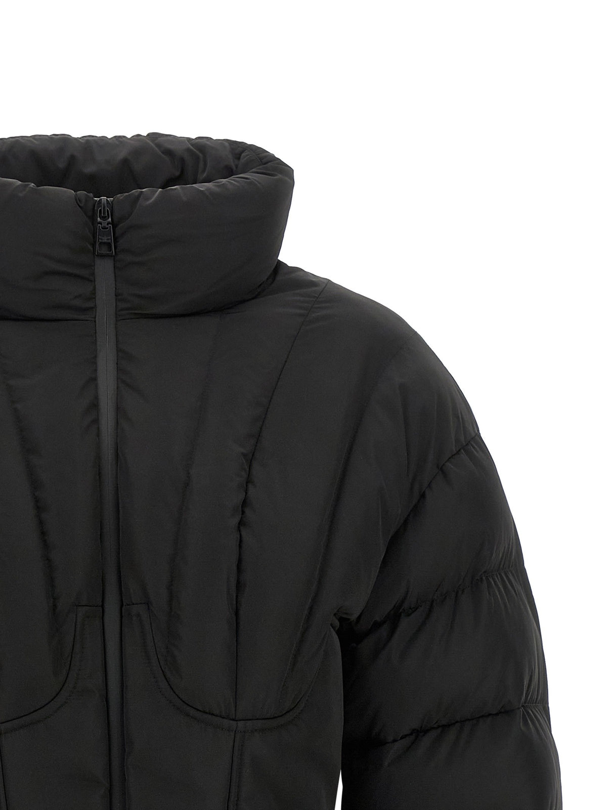 Bustier quilted down jacket