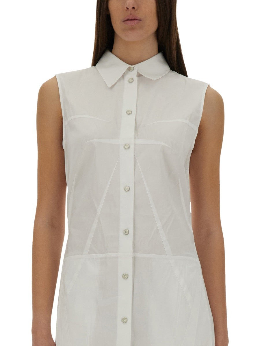 BUSTIER SHIRT DRESS