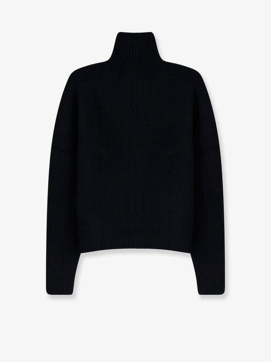 Button-Up ribbed wool and cotton cardigan