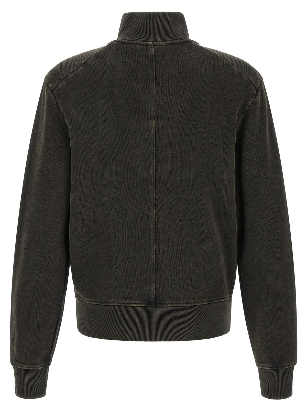 Buttoned turtleneck sweatshirt