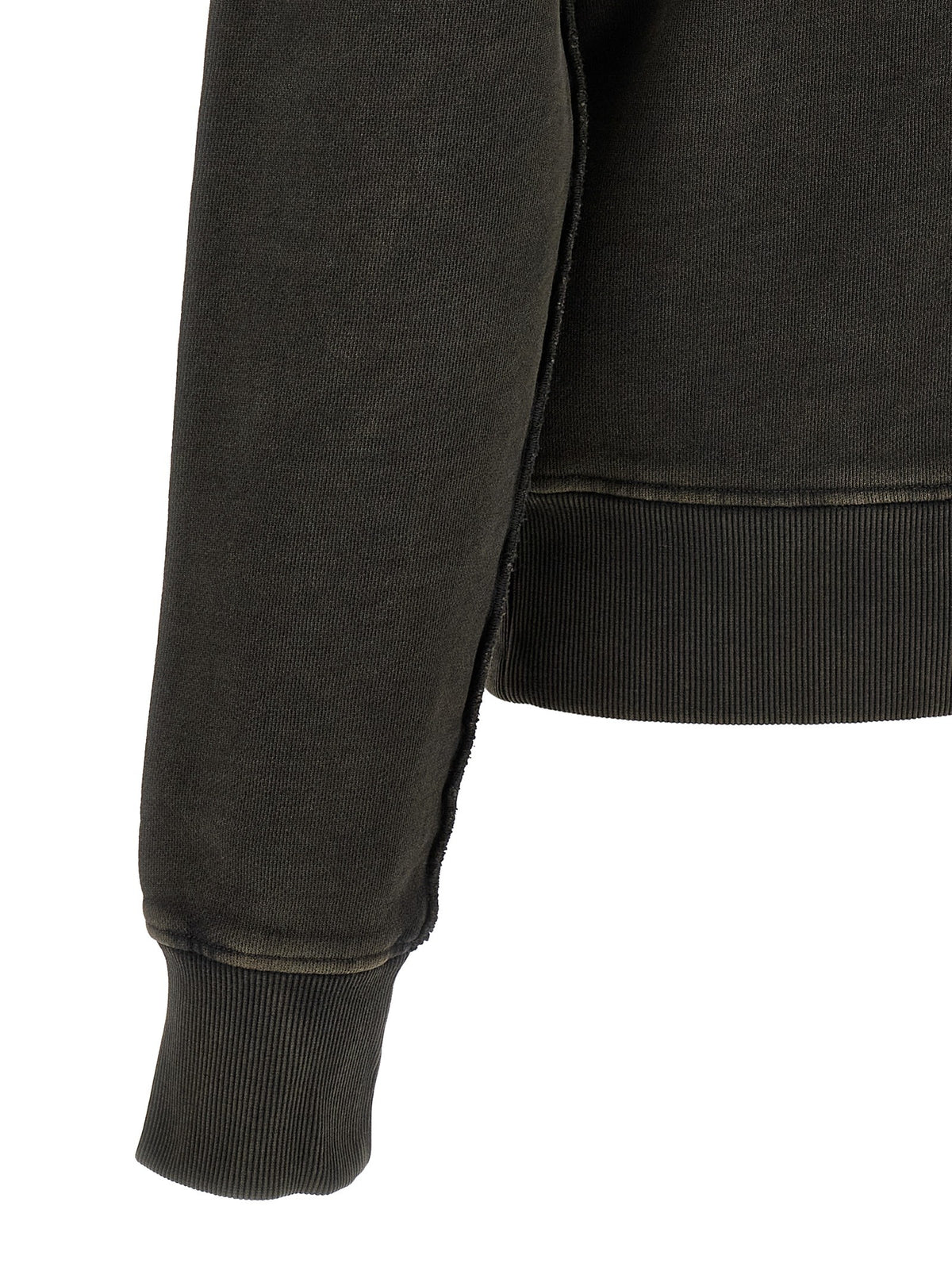 Buttoned turtleneck sweatshirt