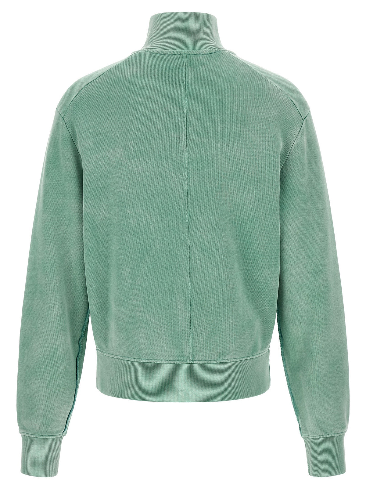 Buttoned turtleneck sweatshirt