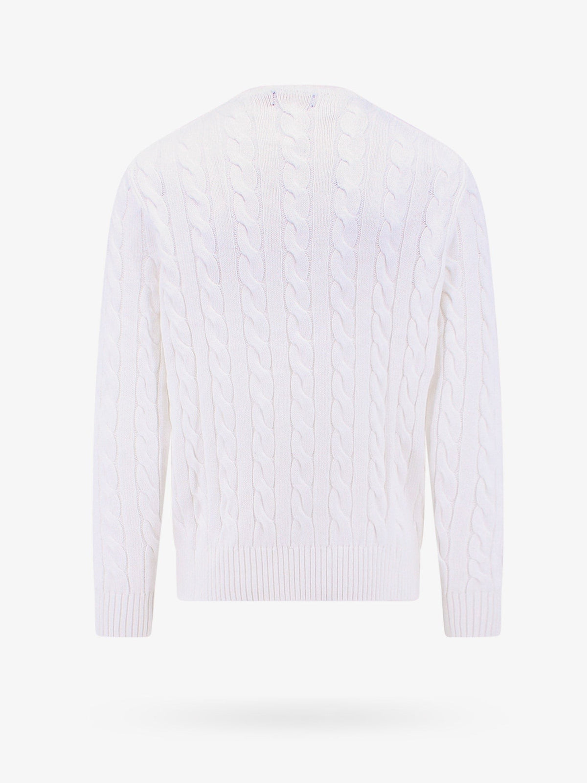 Cable knit sweater with iconic embroidery