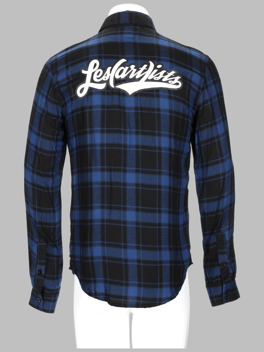 CAMICIA A QUADRI CON LOGO