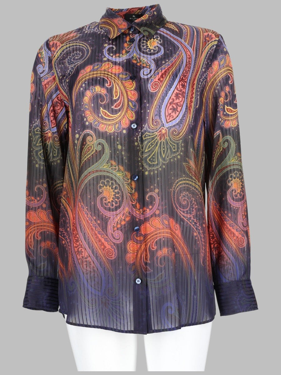 CAMICIA CON STAMPA PAISLEY