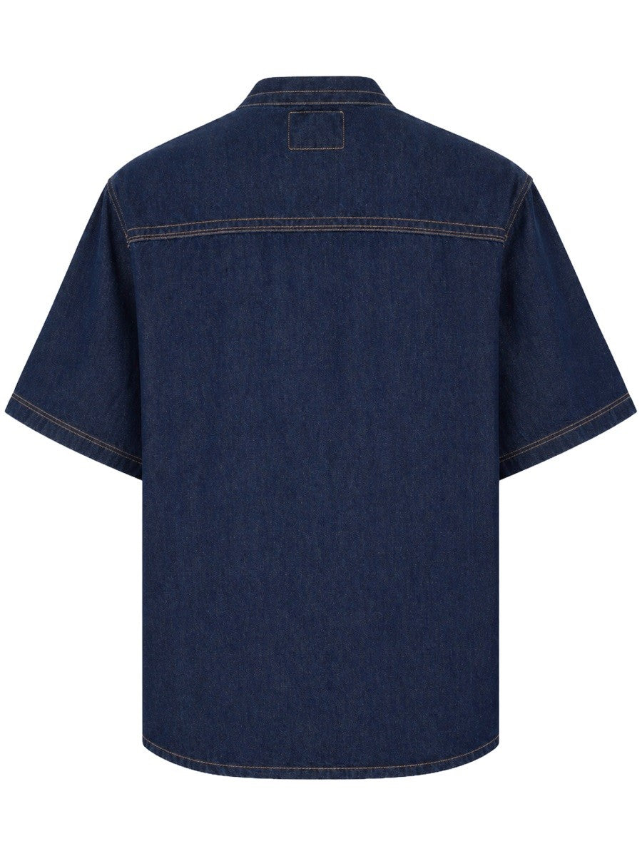 CAMICIA IN DENIM CON LOGO