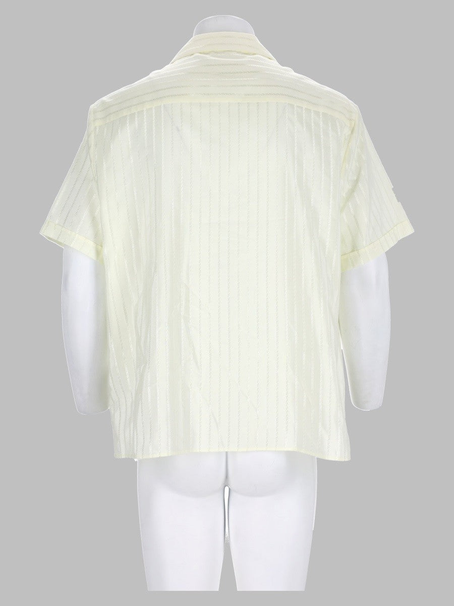 Camicia Jacquard Micro Greca