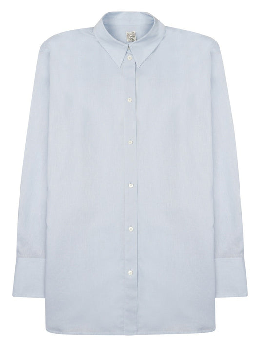 CAMICIA OVERSIZE IN COTONE E LINO