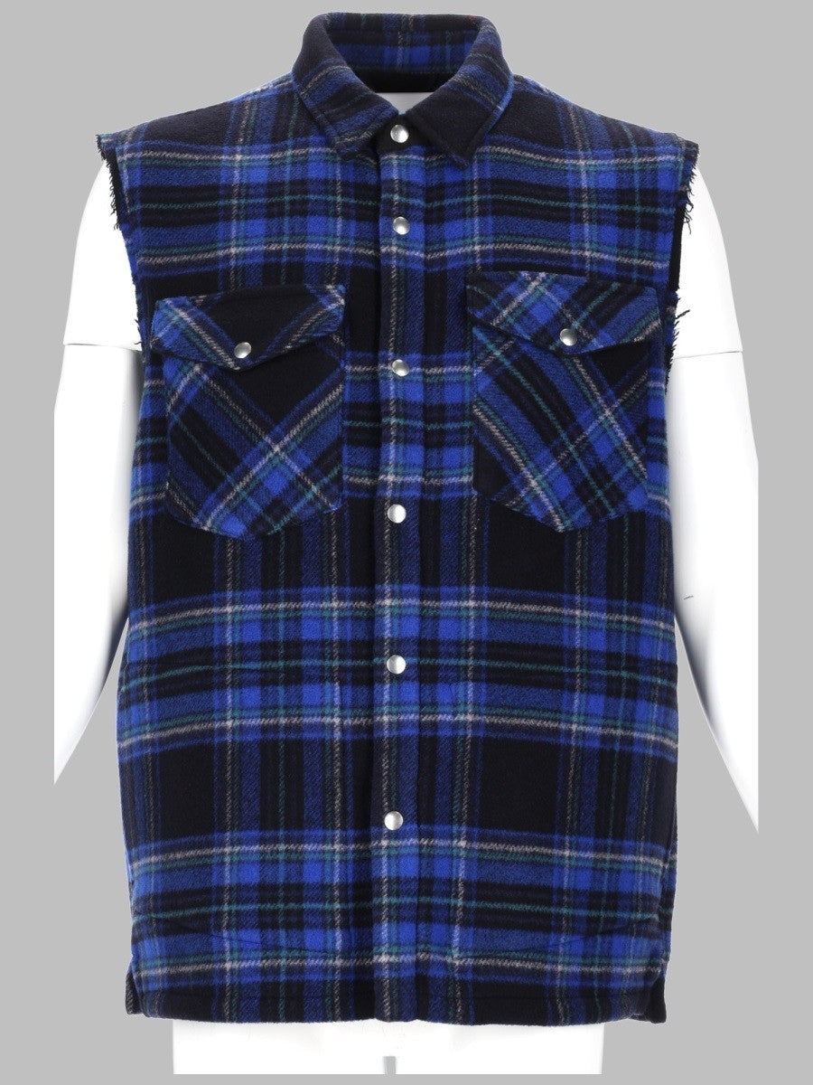 CAMICIA GILET IN MISTO LANA