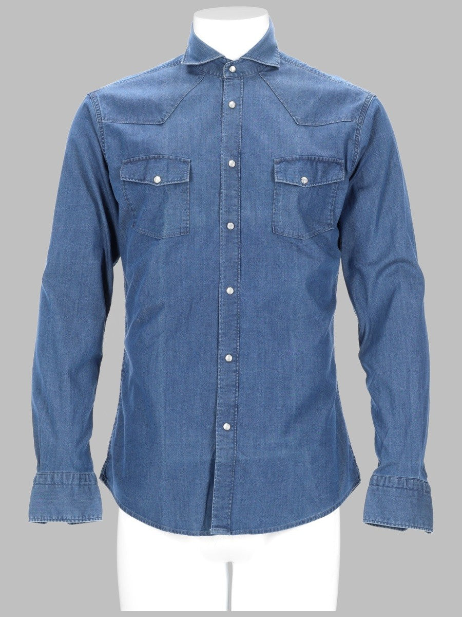 CAMICIA IN DENIM DI COTONE
