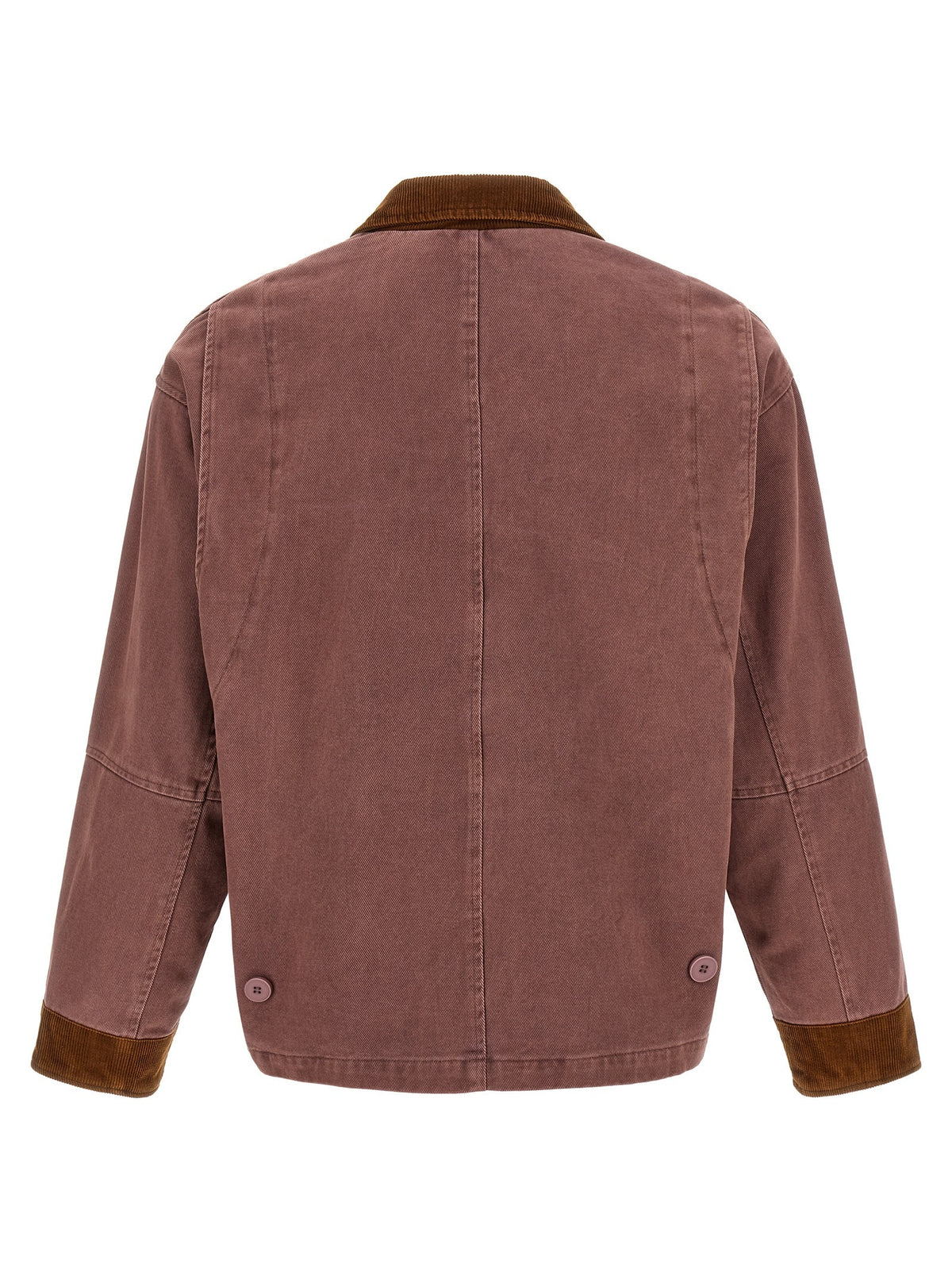 Canvas jacket with embroideries