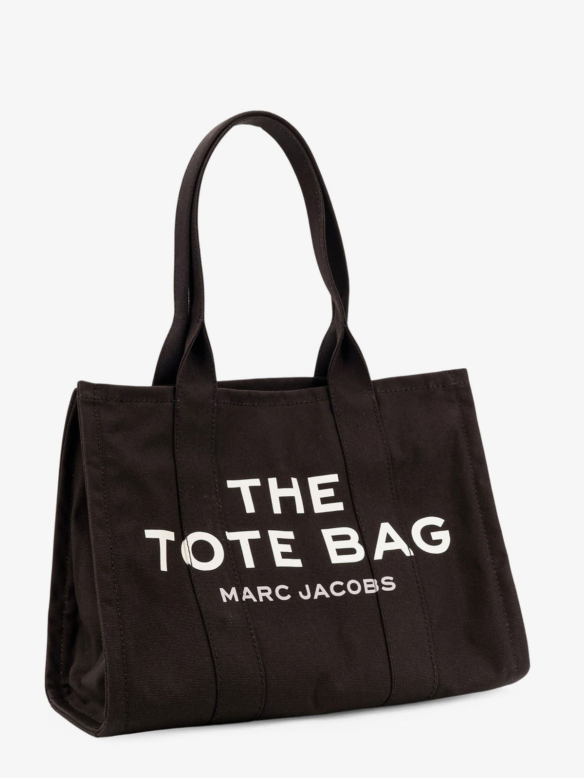 Canvas shopping bag with frontal logo