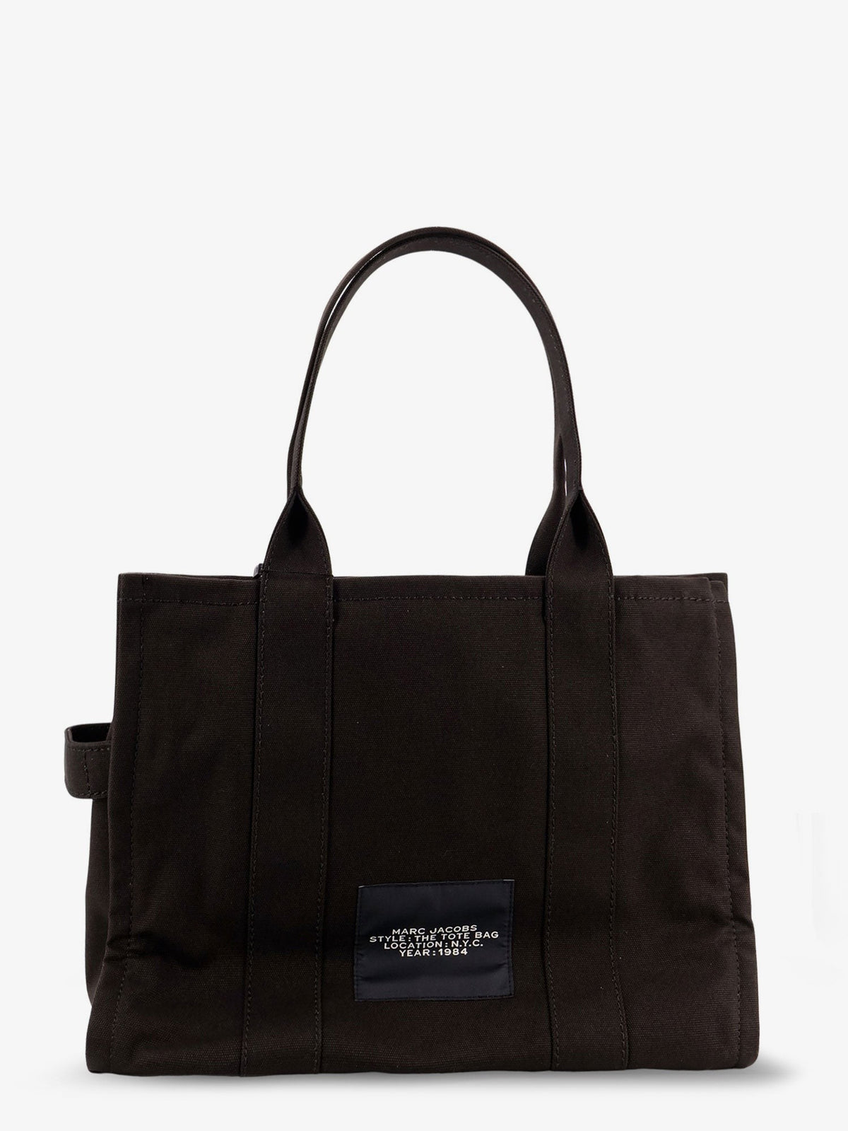 Canvas shopping bag with frontal logo