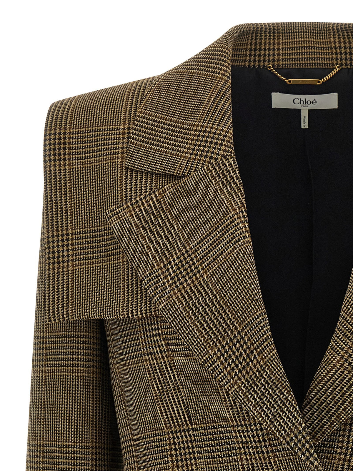 Cape detail blazer