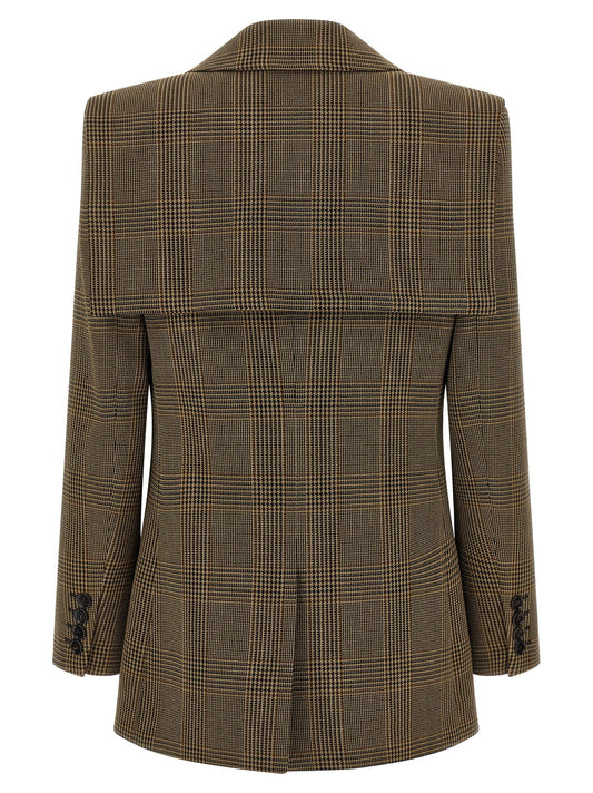 Cape detail blazer