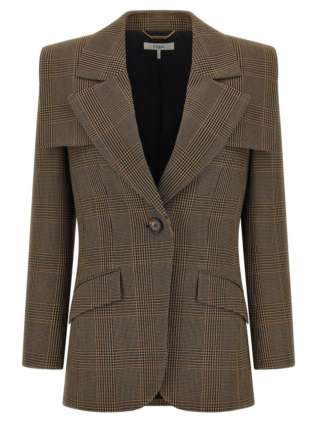 Cape detail blazer