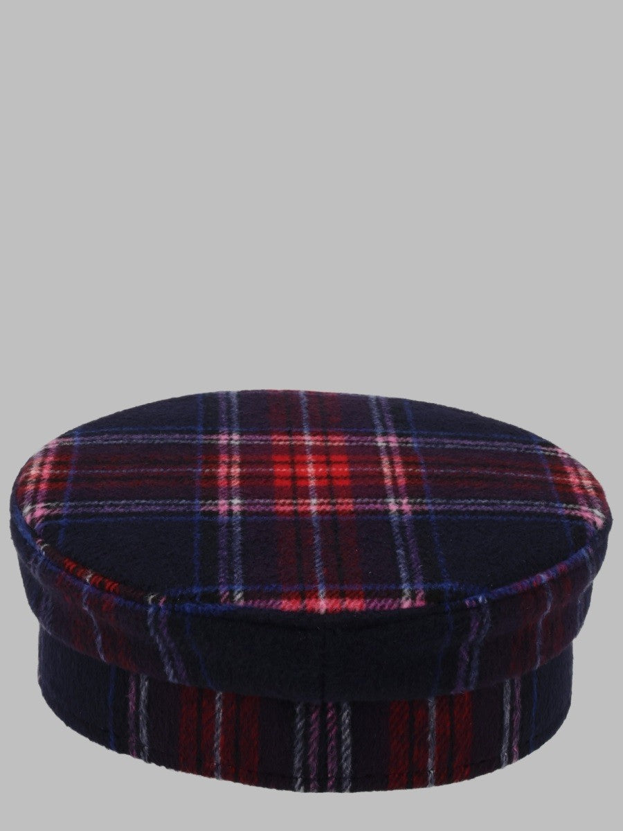 Cappello Baker Boy con Motivo Check
