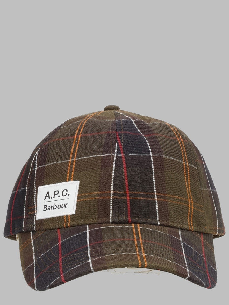 Cappello da Baseball con Motivo Tartan