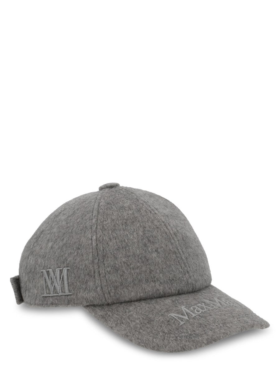 CAPPELLO DA BASEBALL IN CASHMERE CON LOGO