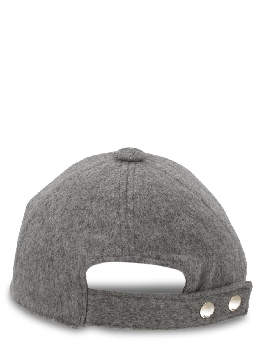 CAPPELLO DA BASEBALL IN CASHMERE CON LOGO