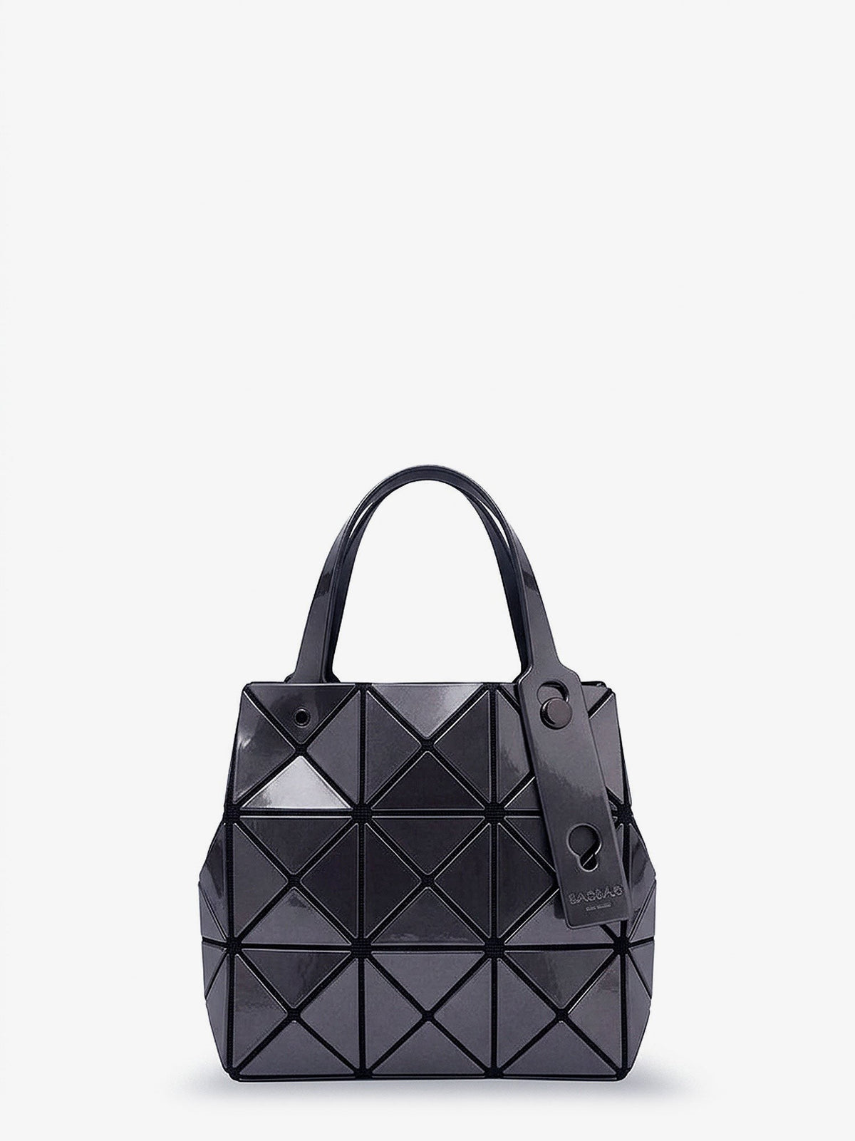Carat handbag with geometric inserts