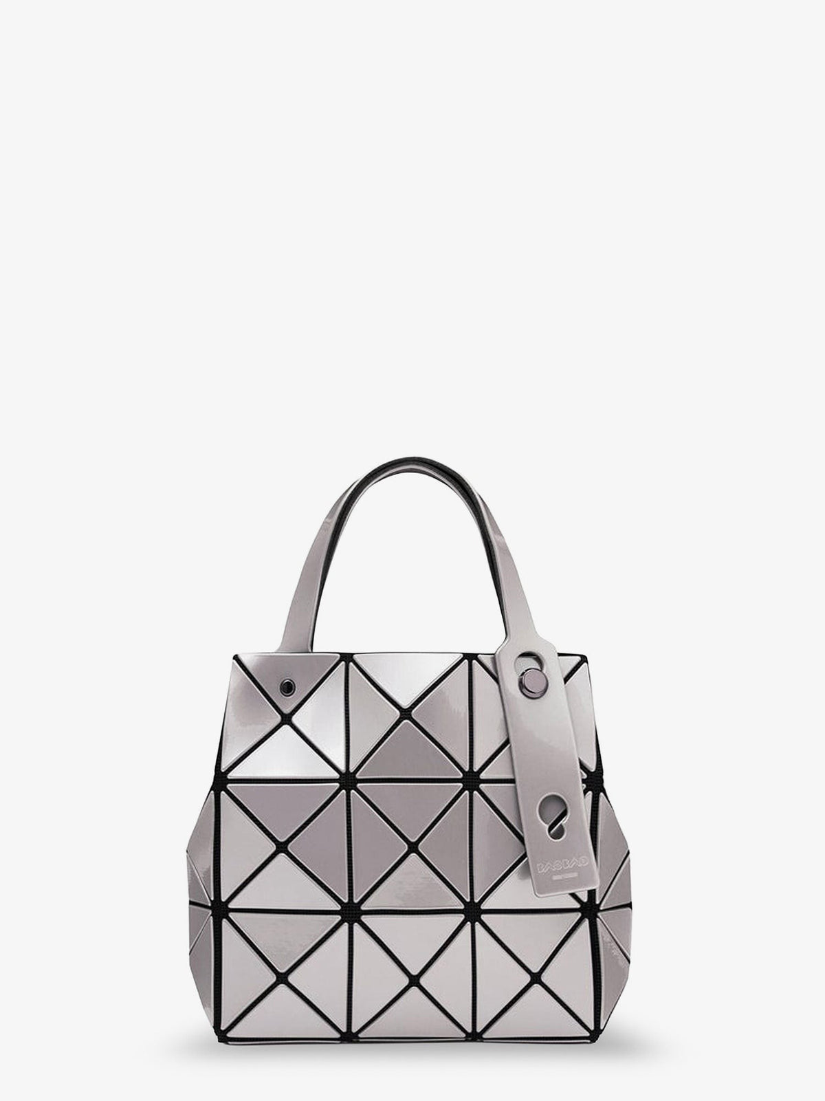 Carat handbag with geometric inserts