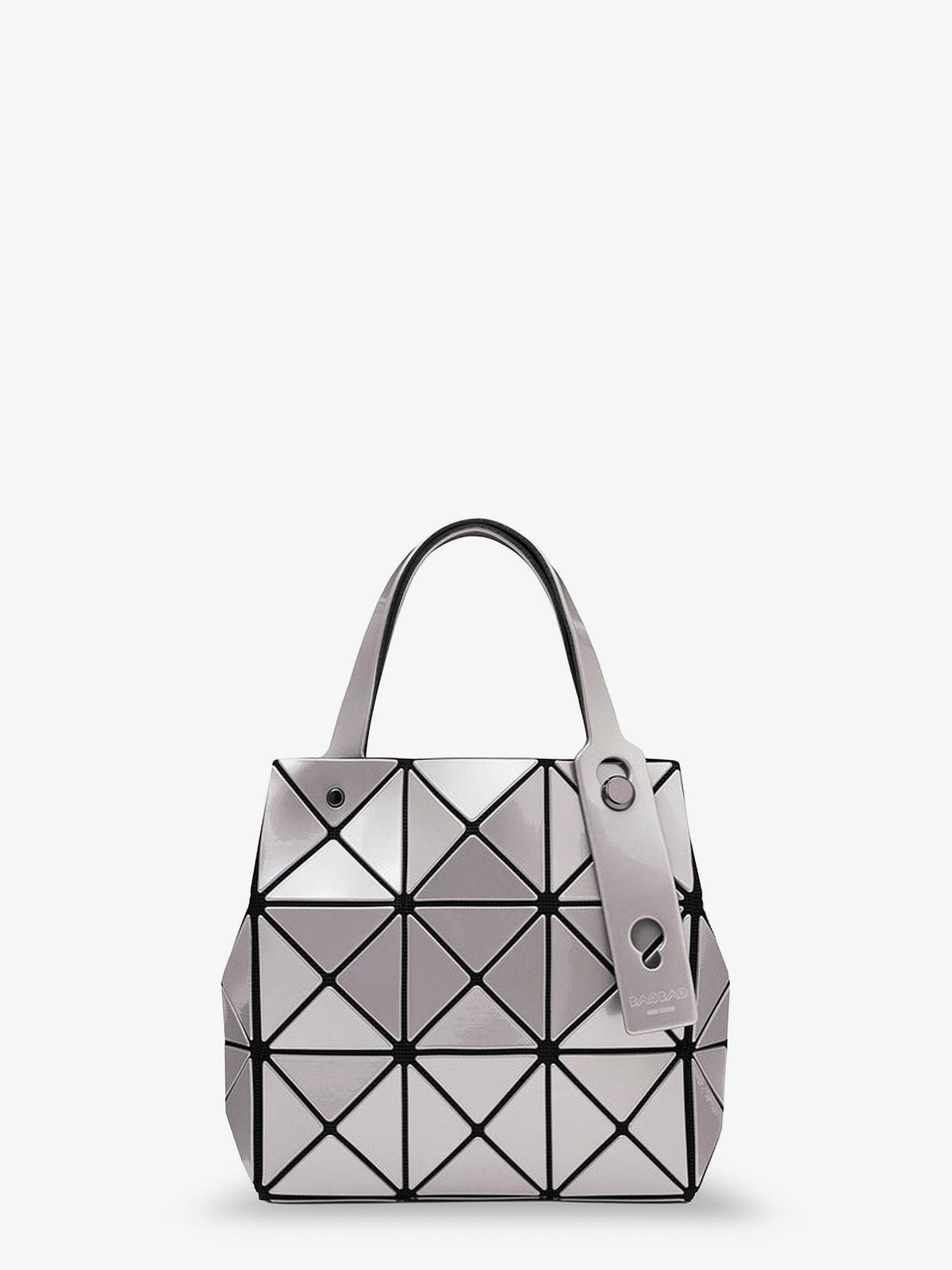 Carat handbag with geometric inserts