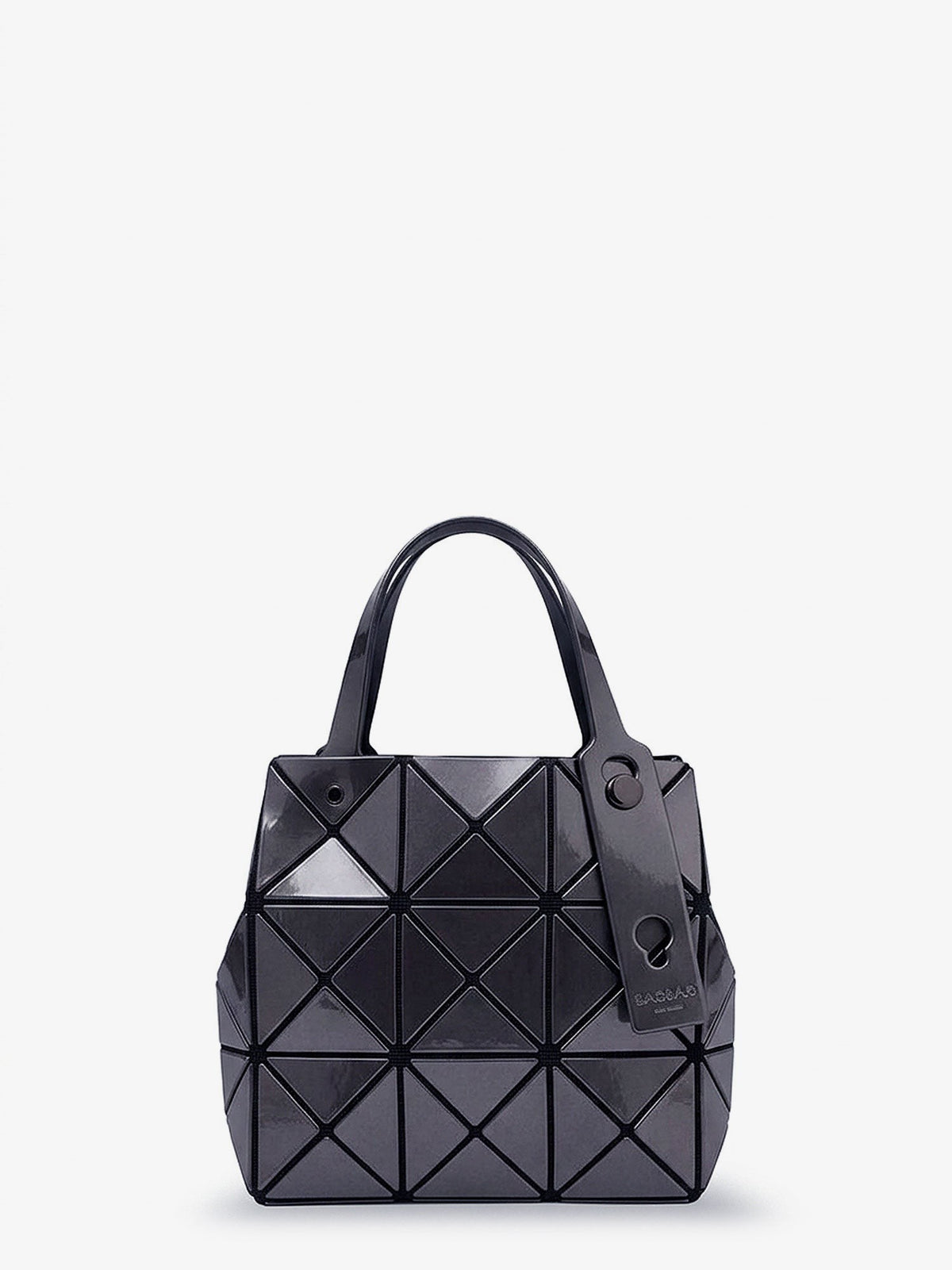 Carat handbag with geometric inserts