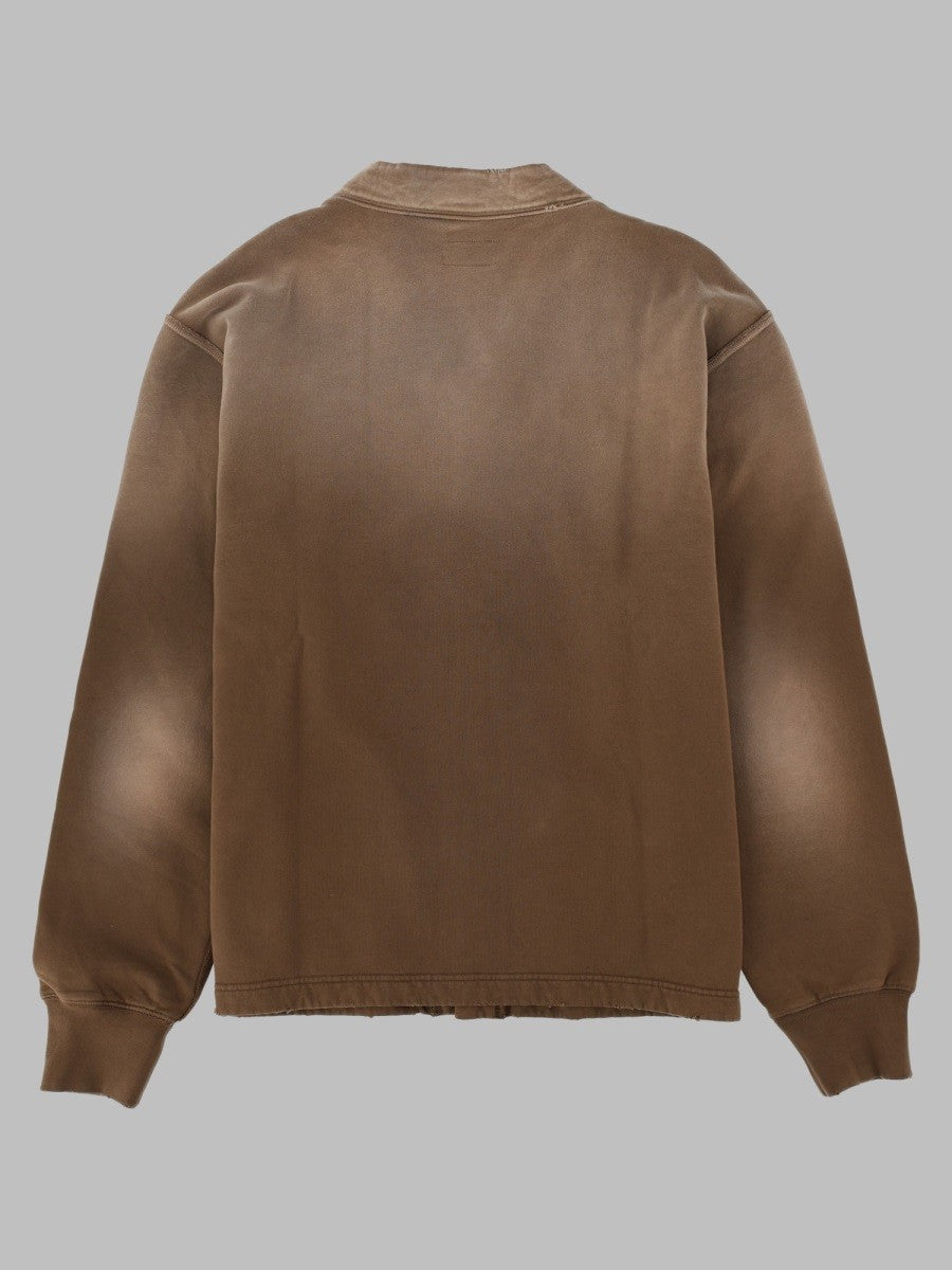 Cardigan In Felpa Effetto "Destroyed"