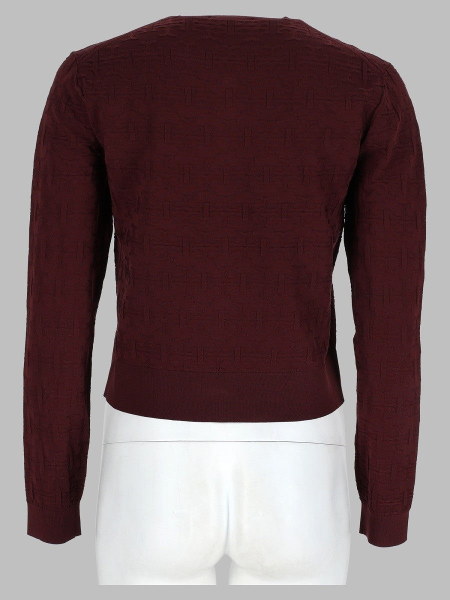 Cardigan in Jacquard T Monogram