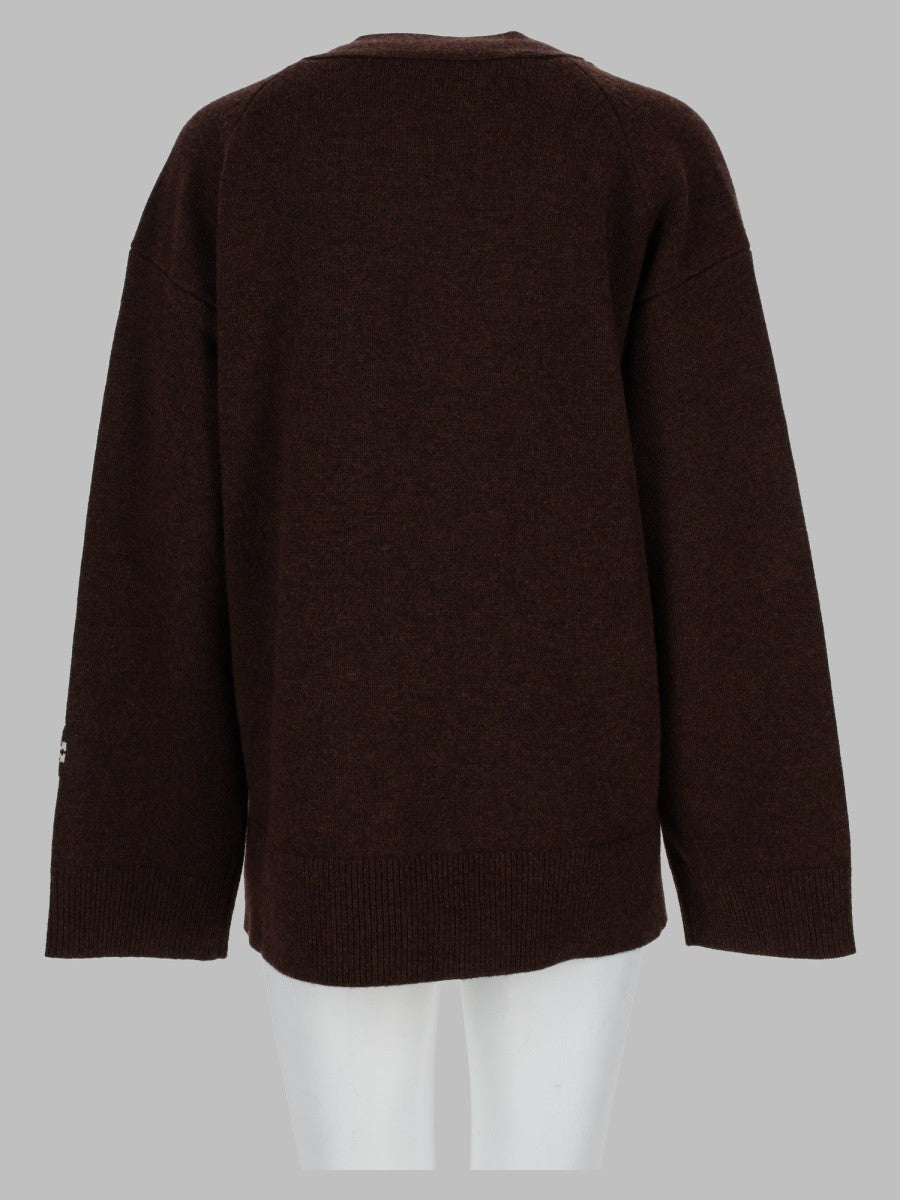 Cardigan in Lana con Logo