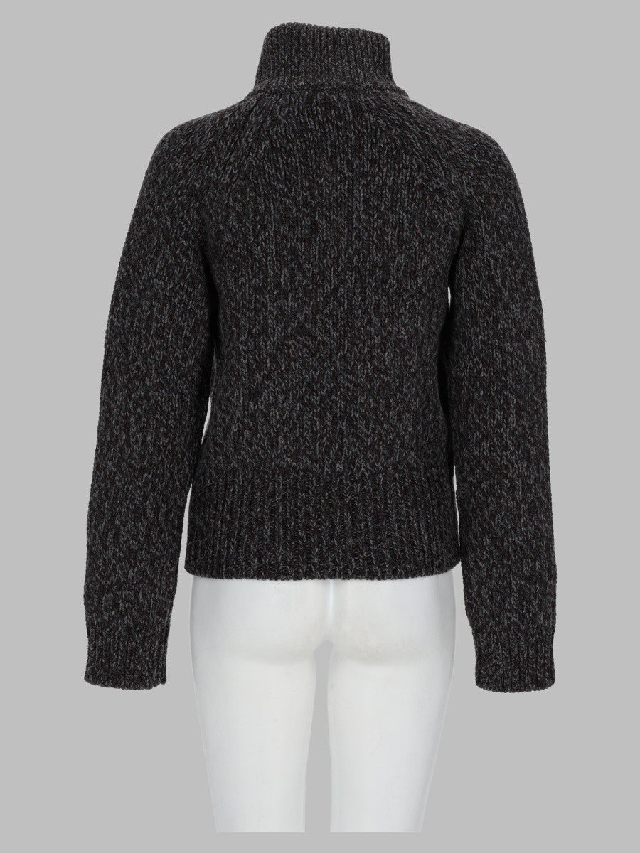 Cardigan In Lana Con Zip