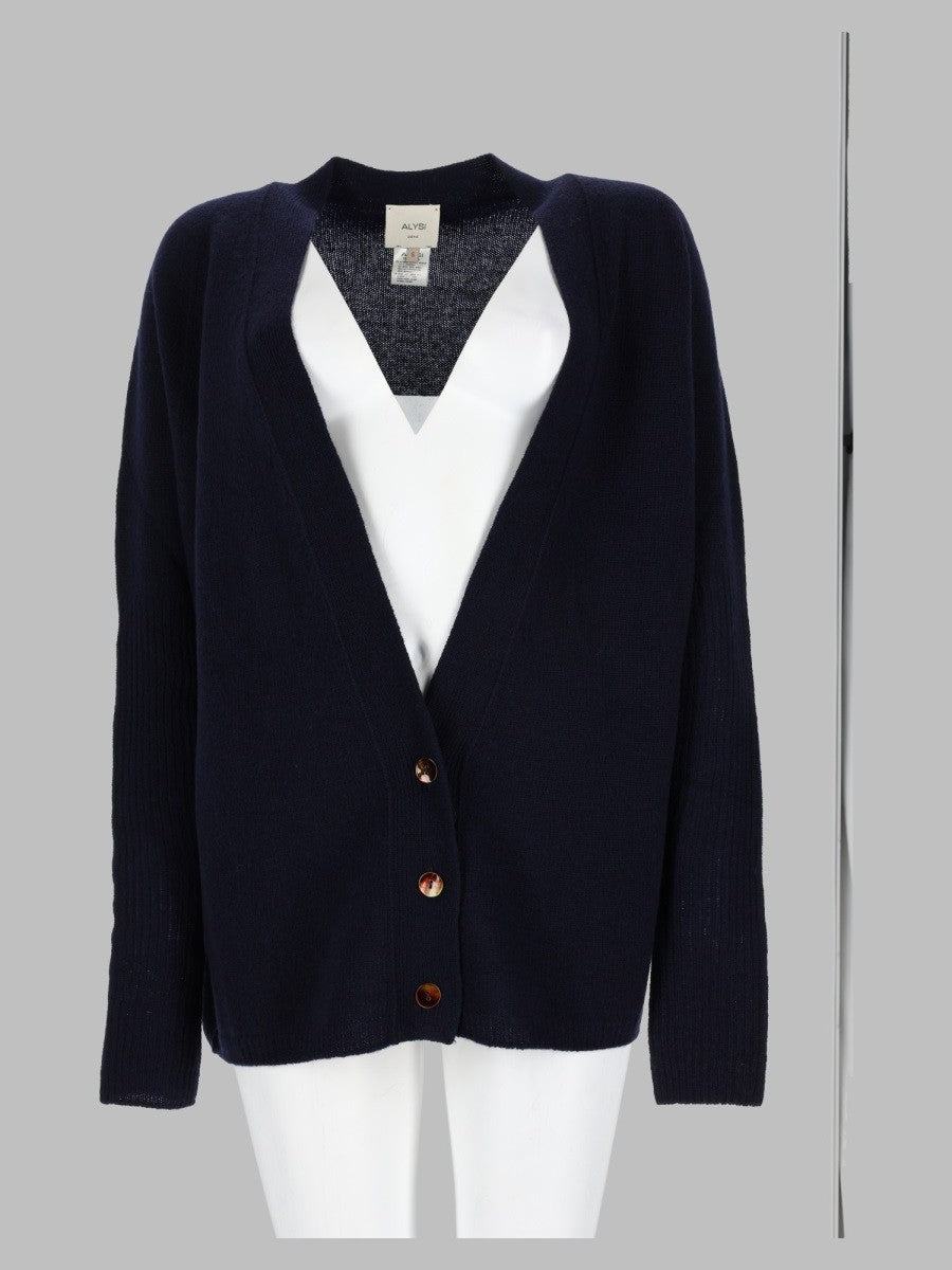 Cardigan In Lana Merino e Cashmere