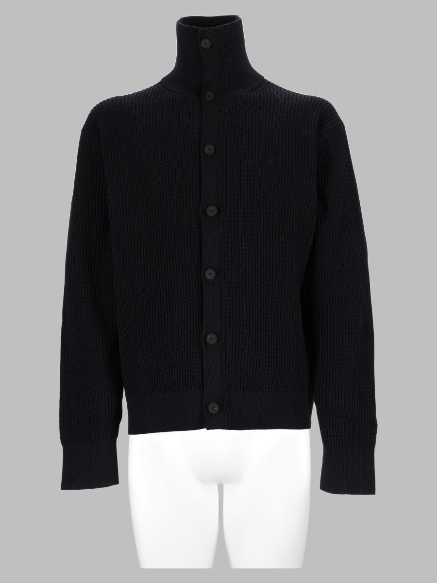 Cardigan In Maglia Di Cotone A Coste