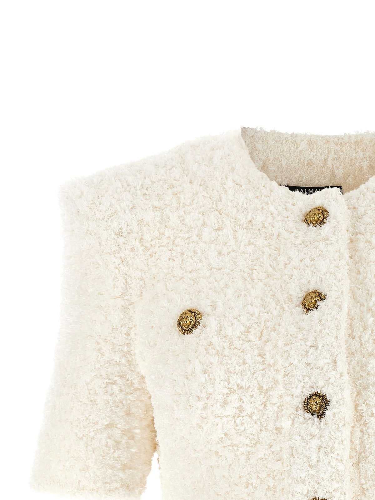 Cardigan tweed plumetis