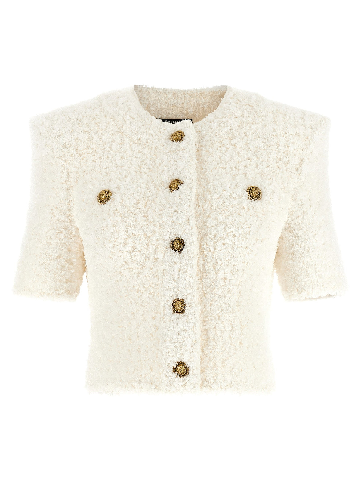 Cardigan tweed plumetis
