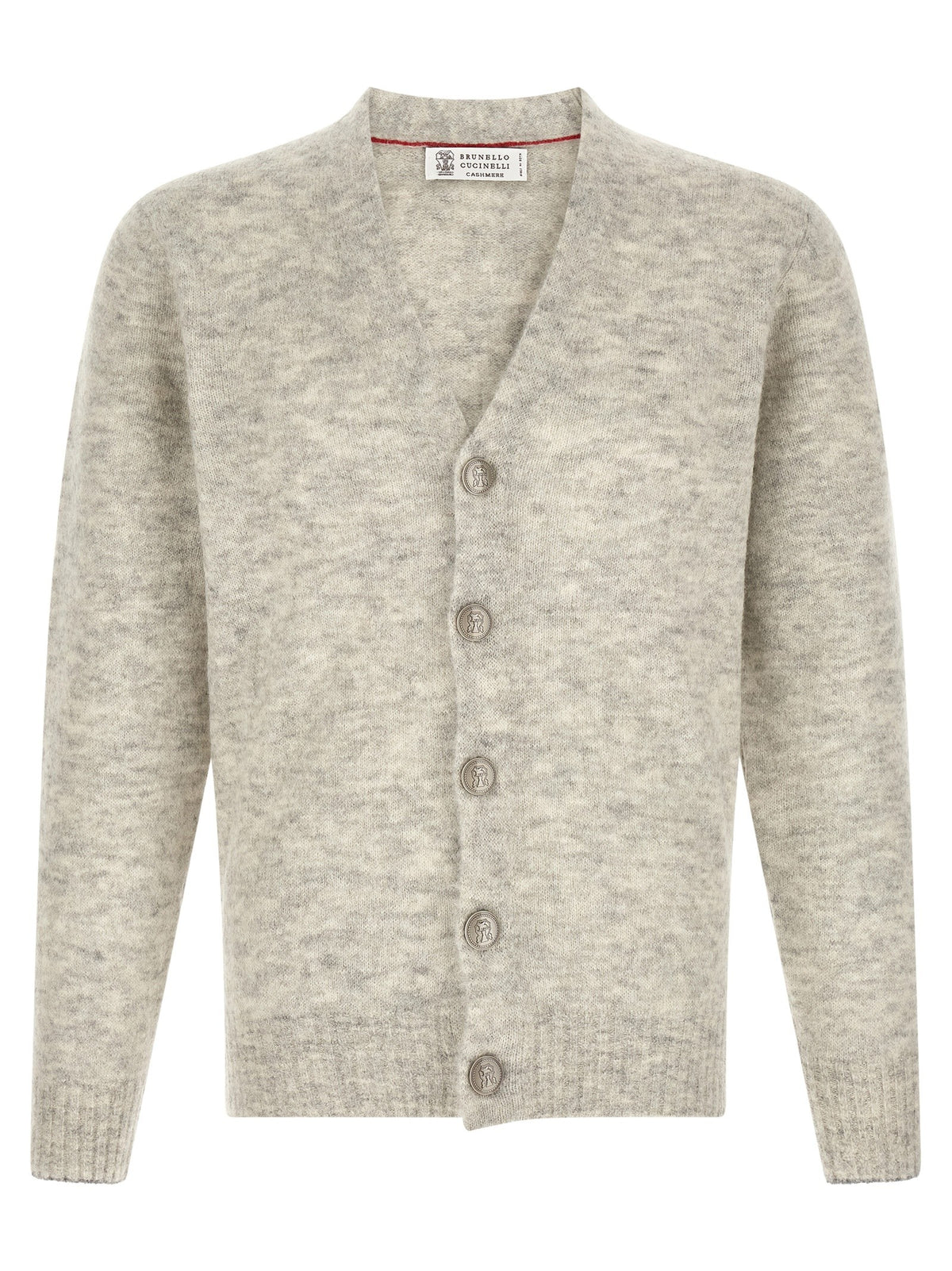 Cardigan with metal buttons
