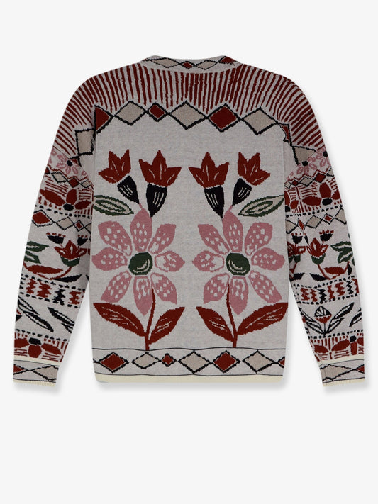 Cardigan with Multicolor embroidery
