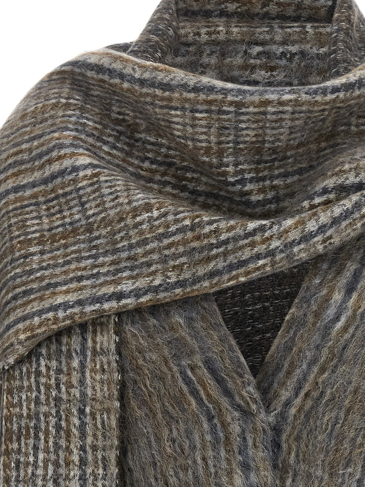 Cardigan with scarf