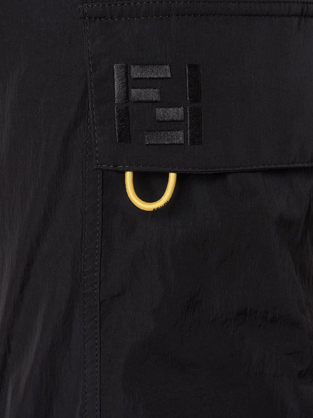 Cargo nylon trousers