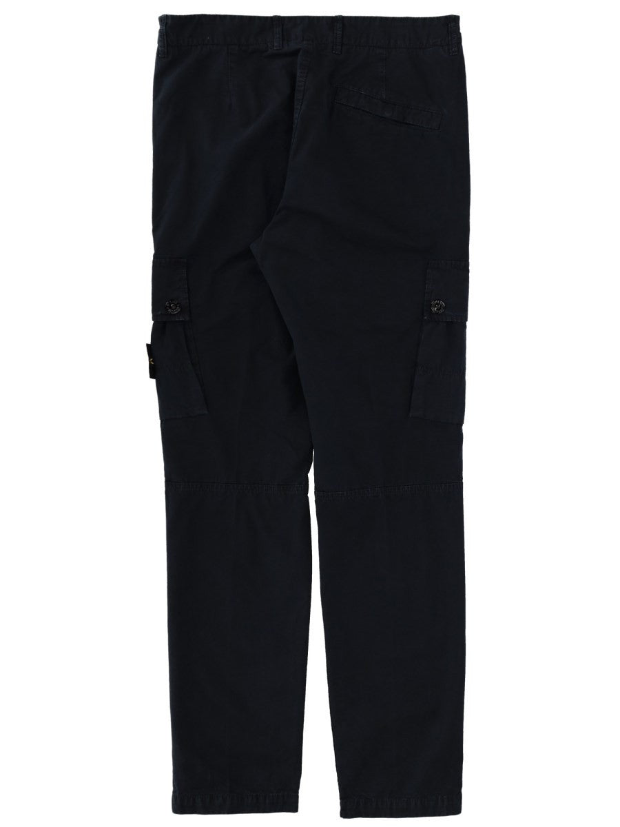 CARGO PANTS WITH LOGO PATCH
