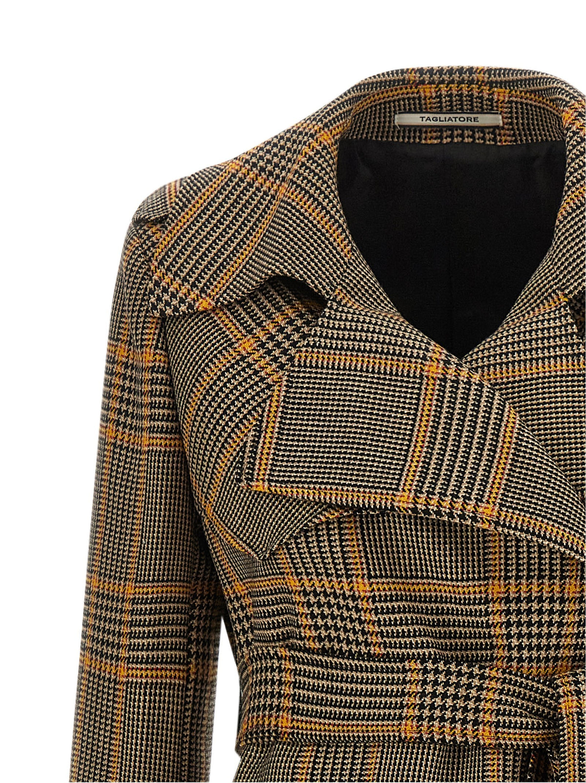 'Carola' check coat