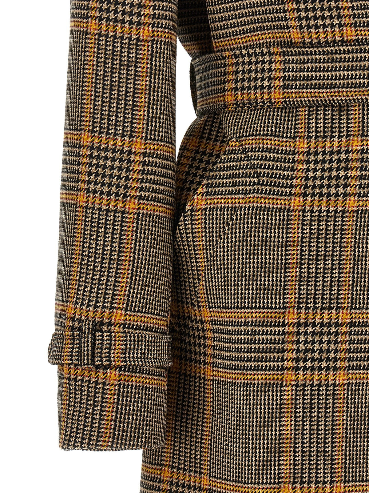 'Carola' check coat