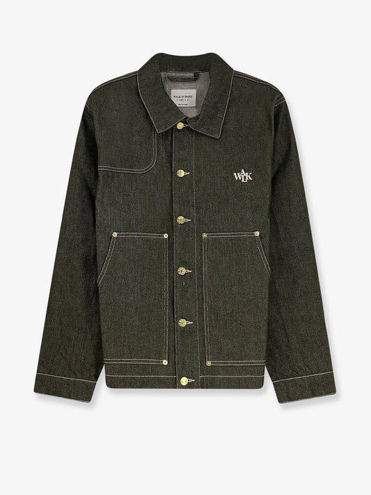 Carpenter's green denim jacket