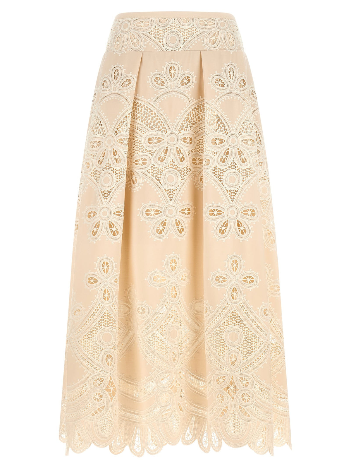 Carving embroidery skirt