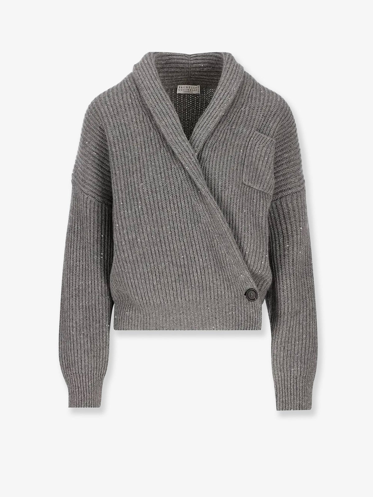 Cashmere and silk cardigan with sequins